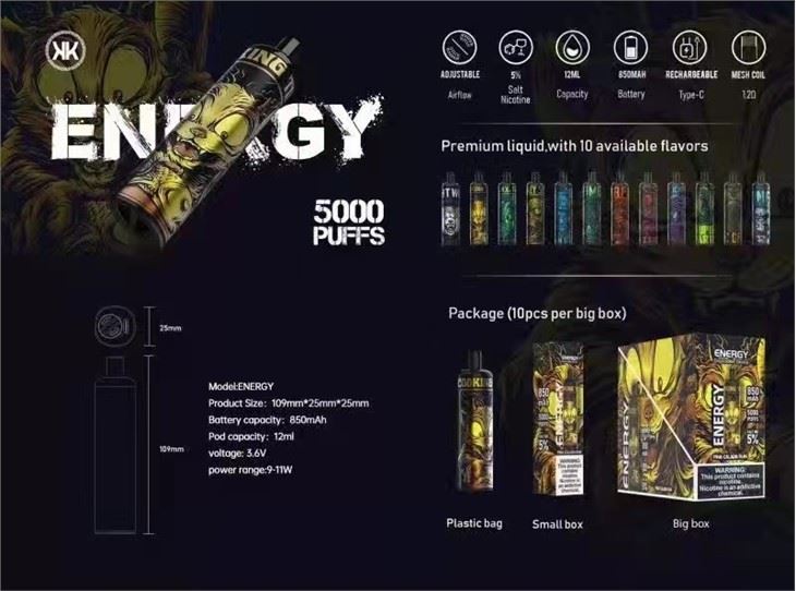 KK Energy Vape Desechable