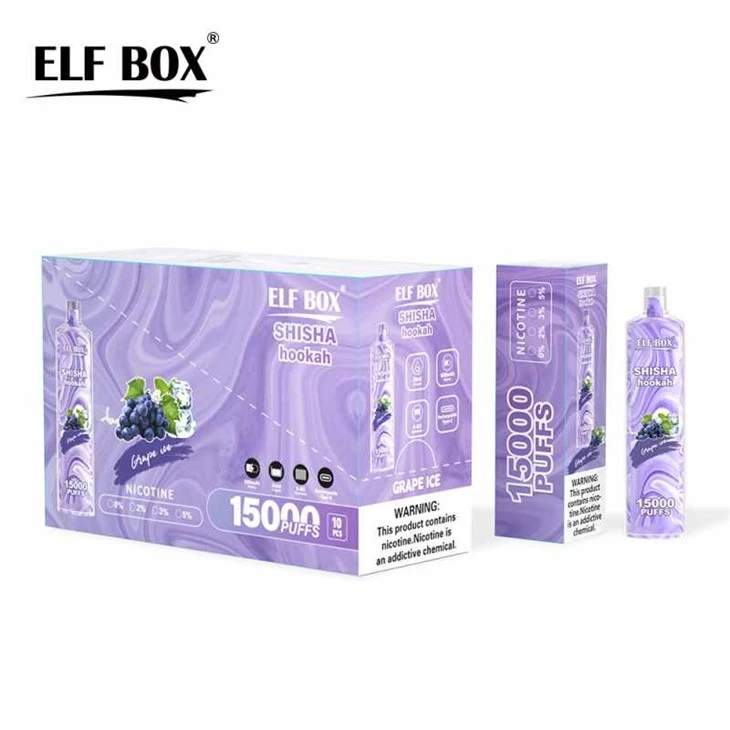 Cachimba ELF BOX LS15000 con bocanadas