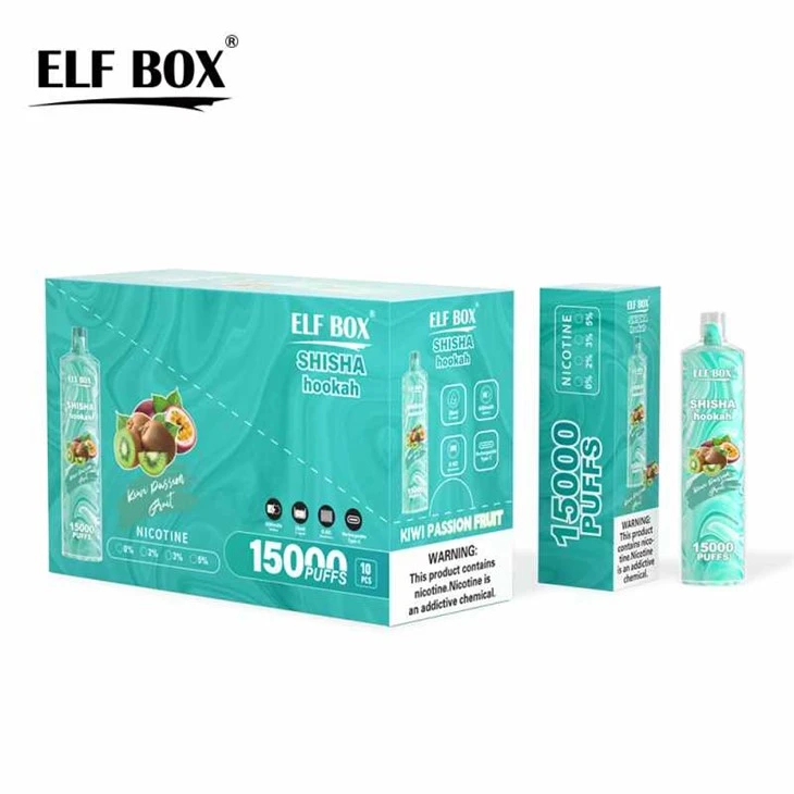 Cachimba Shisha ELF BOX LS15000 con bocanadas