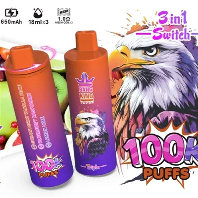 BANG KING TRIPLE 100000: La 'navaja suiza multifuncional-funcional' de los cigarrillos electrónic...