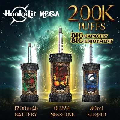 OLIT Hookalit Mega 200000: La era de la experiencia intensa para fumar E-de capacidad ultra-grande-