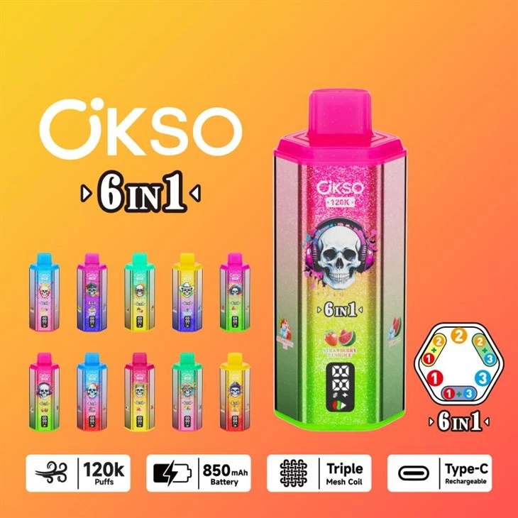 OKSO 6 pulgadas1 120K bocanadas