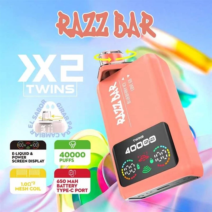 RAZZ BAR 40K Doble Sabor