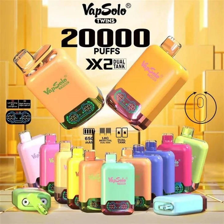 Vapeador VapSolo Twins de 20.000 bocanadas